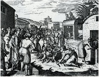 King Joao of Kongo destroying idols - headstuff.org