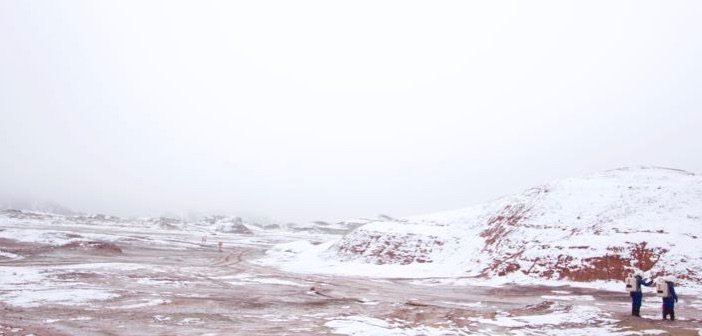 snow on Mars